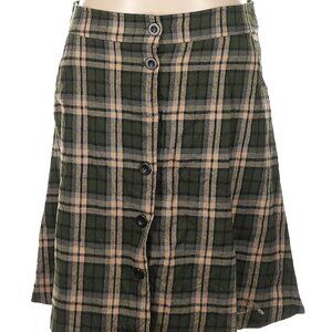 Retrolicious Plaid Skirt 1x